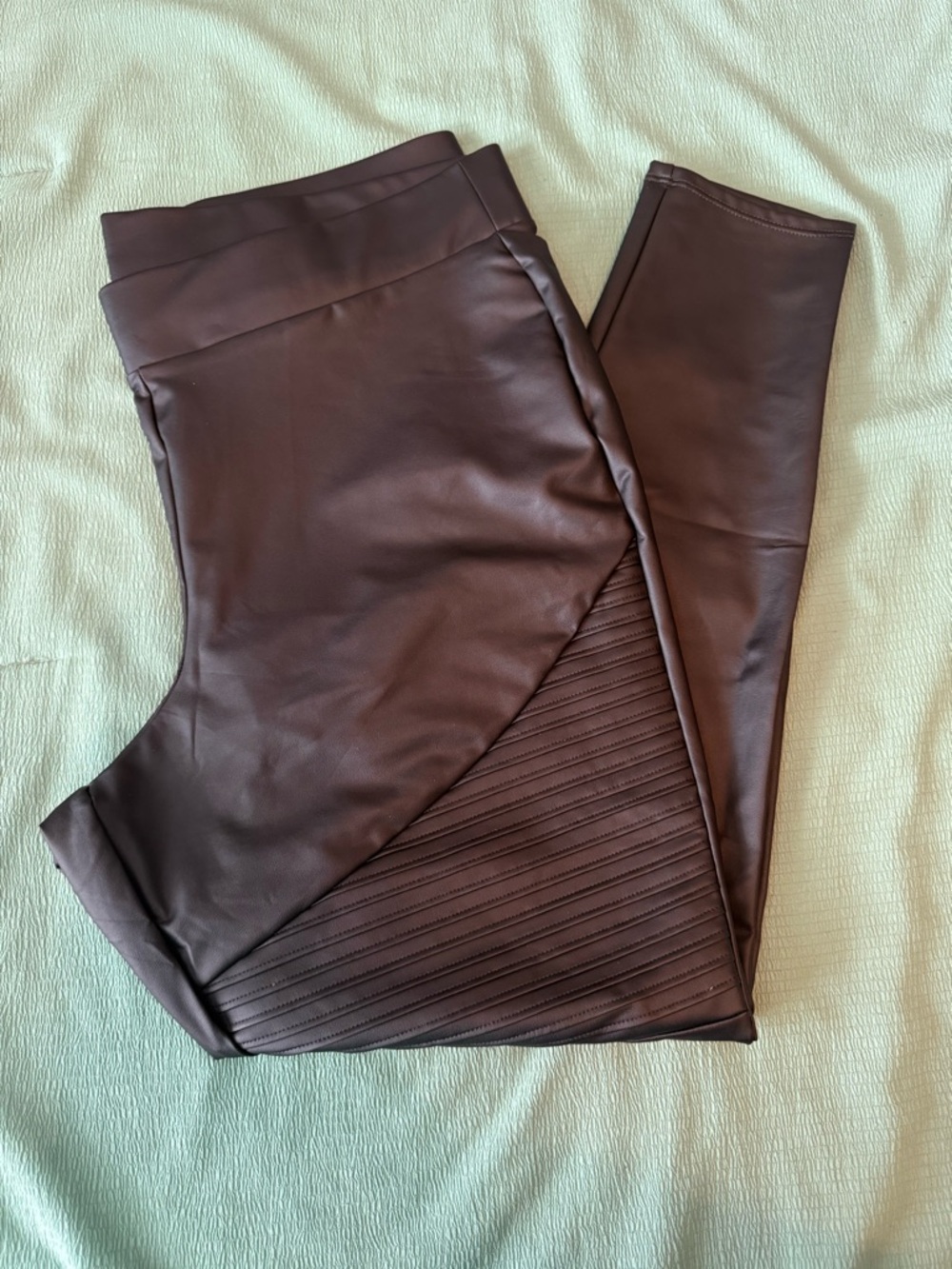 torrid Black Faux Leather-Look High-Rise Leggings
